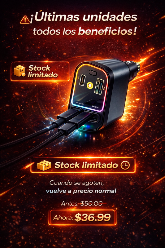 Cargador de Coche 4 en 1