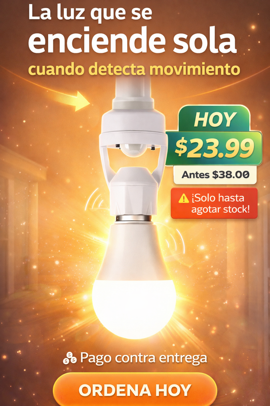 Portalámpara Con Sensor Infrarrojo